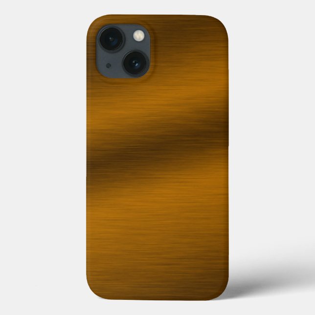 Coques Case-Mate iPhone Arrière - plan de bronze brossé (Verso)