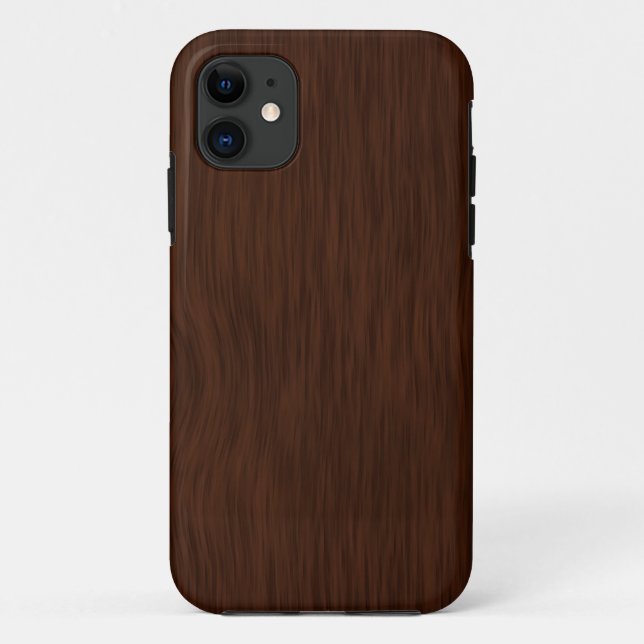 Coques Case-Mate iPhone Arrière - plan de céréales en bois brut foncé (Dos)