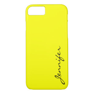 Coques Pour iPhone Arrière - plan de couleur jaune