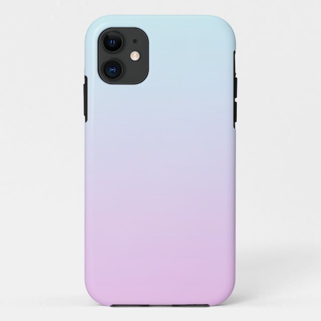 Coques Case-Mate iPhone Arrière - plan de dégradé rose et bleu pastel (Dos)