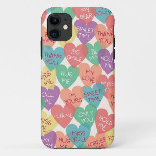 Coque iPhone 11 Arrière - plan de forme d'amour