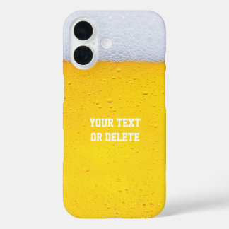 Coque Pour iPhone 16 Arrière - plan de la texture de la bière
