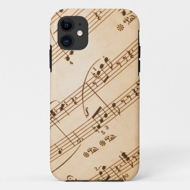 Coques Case-Mate iPhone Arrière - plan de notes musicales (Dos)