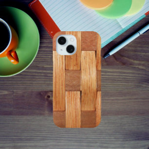 Coque Pour iPhone 15 Arrière - plan de panier tissé