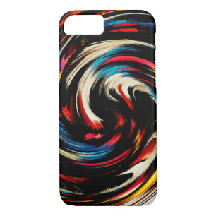 Coque iPhone 8/7 Arrière - plan de peinture colorée Abstrait Art Sw