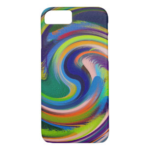 Coque iPhone 8/7 Arrière - plan de peinture colorée Abstrait Art Sw