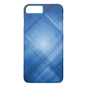 Coque iPhone 8 Plus/7 Plus Arrière - plan de pointe bleu-foncé