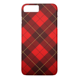 Coque iPhone 7 Plus Arrière - plan de tartan de Wallace