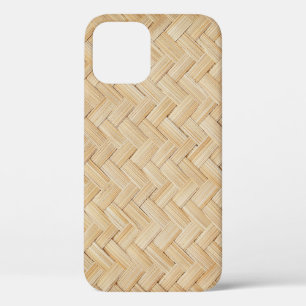 Case-Mate iPhone Case Arrière - plan de texture Abstraite en bambou tiss