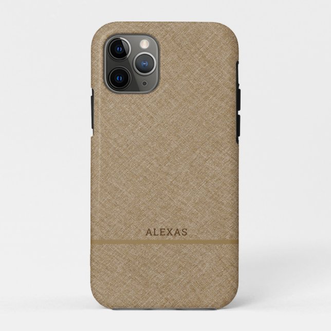 Coques Case-Mate iPhone Arrière - plan de texture brun clair (Dos)