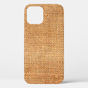 Case-Mate iPhone Case arrière - plan de tissu de burlap Brown ou tissu d
