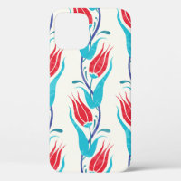 Arrière - plan de tulipes. Motif turc traditionnel