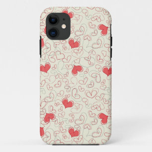 Coques Pour iPhone Arrière - plan des Coeurs mignons