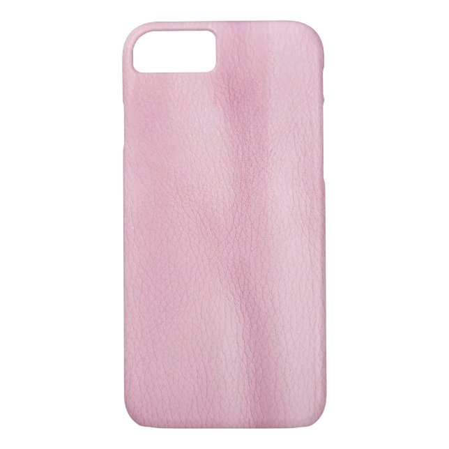Coques Case-Mate iPhone arrière - plan en cuir rose (Dos)