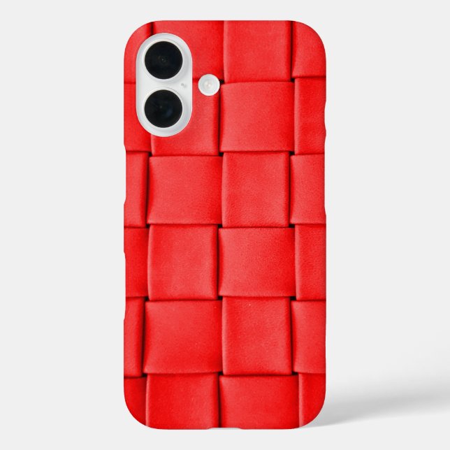 Coques Case-Mate iPhone arrière - plan en cuir rouge (Verso)