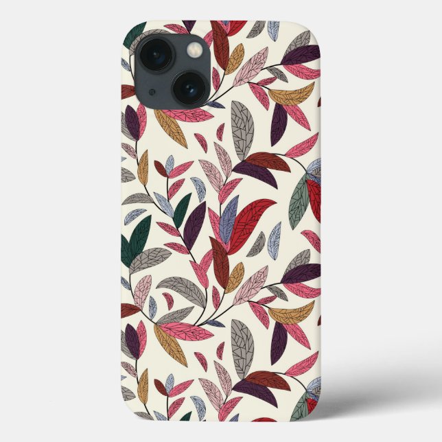 Coques Case-Mate iPhone Arrière - plan floral 2 (Verso)