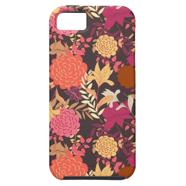 Coques Case-Mate iPhone Arrière - plan floral 2 (Dos)