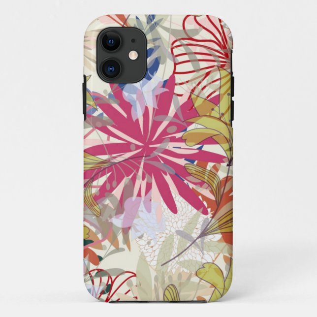 Coques Case-Mate iPhone Arrière - plan floral 6 (Dos)