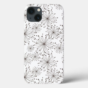 Etui iPhone 13 Arrière - plan floral rétro