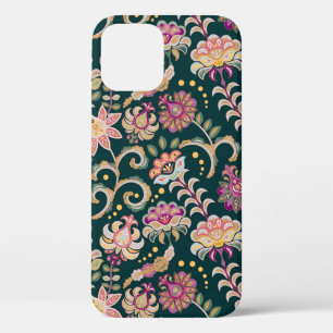 Case-Mate iPhone Case Arrière - plan floral sans couture. Fleurs roses e
