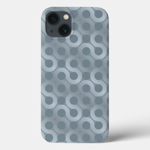 iPhone 13 Coque Arrière - plan gris abstrait d'écoulement