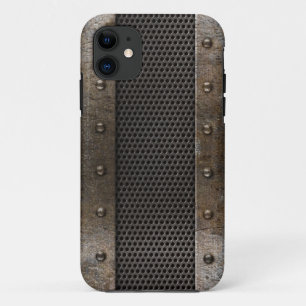 Coque iPhone 11 Arrière - plan grunge en métal