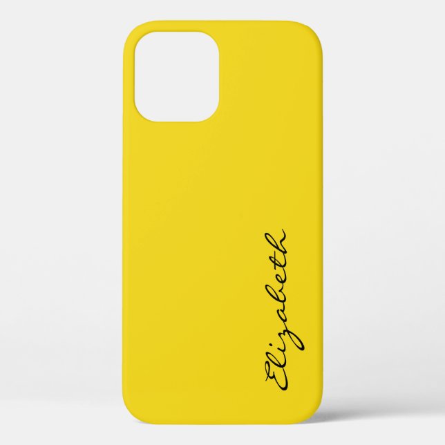 Coques Case-Mate iPhone Arrière - plan jaune clair (Verso)