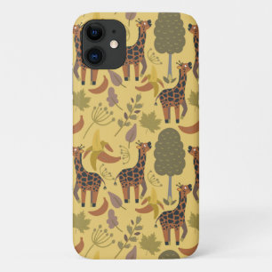 Case-Mate iPhone Case Arrière - plan jaune motif sans soudure