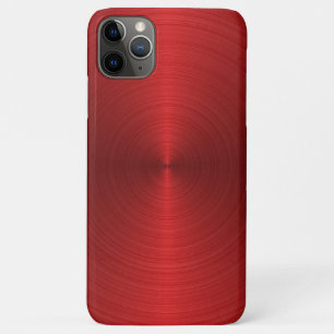 Case-Mate iPhone Case Arrière - plan métallique rouge minimaliste brilla