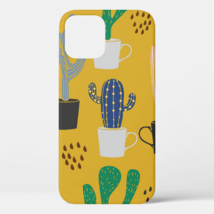 Case-Mate iPhone Case Arrière - plan motif sans couture Cactus. Col tiré