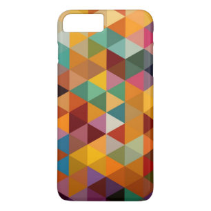 Coque iPhone 8 Plus/7 Plus Arrière - plan Motif Vintage Triangles.