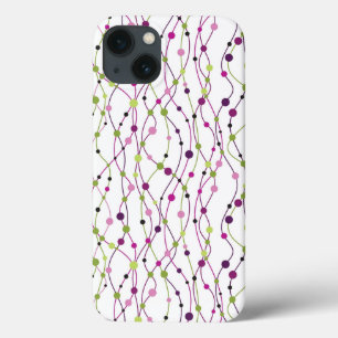 iPhone 13 Case Arrière - plan multicolore de point