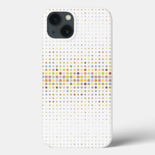 iPhone 13 Case Arrière - plan multicolore de point