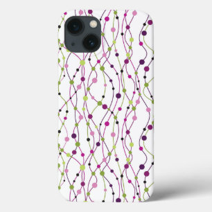 iPhone 13 Case Arrière - plan multicolore de point