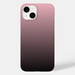 Coque Pour iPhone 14 Arrière - plan noir rose Ombre