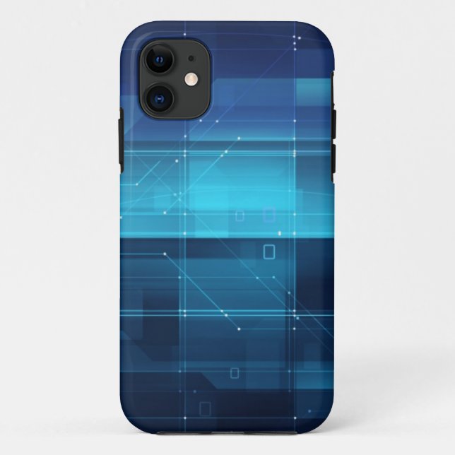 Coques Case-Mate iPhone Arrière - plan numérique de pointe (Dos)
