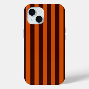 Coque Pour iPhone 15 Arrière - plan Orange Stripes prêt à
