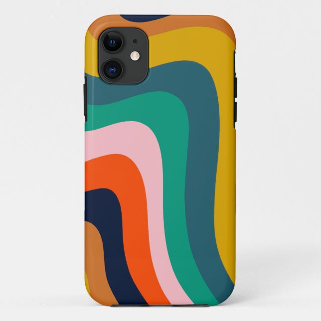 Coques Case-Mate iPhone Arrière - plan pivotant moderne rétro (Dos)
