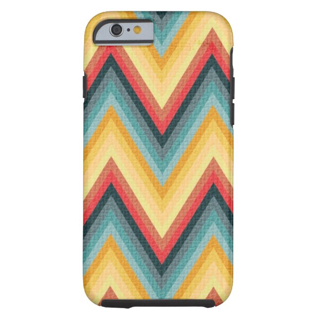 Coques Case-Mate iPhone Arrière - plan rayé 2 de zigzag (Dos)