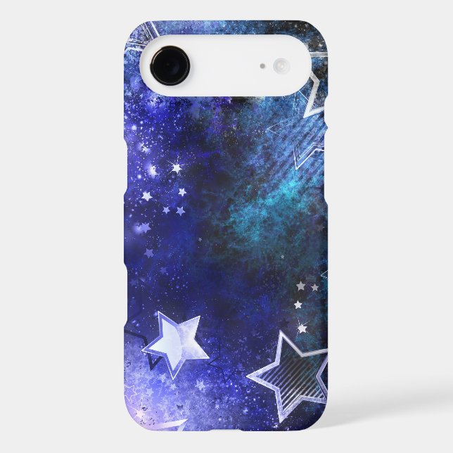 Coques Case-Mate iPhone Arrière - plan spatial avec étoiles (Verso)
