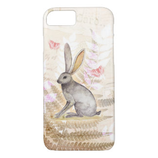 Coque iPhone 8/7 Arrière - plan vintage de collage d'aquarelle de