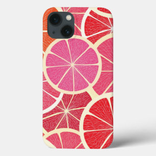 iPhone 13 Coque Arrière - plan vintage Grapefruit