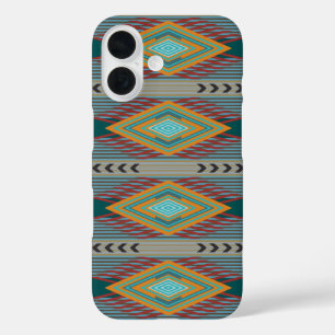 Coque Pour iPhone 16 Art à motifs du Sud-Ouest américain et couleurs te
