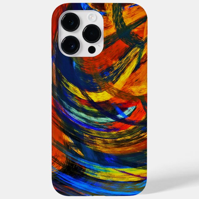 Coques Case-Mate iPhone Art Abstrait coloré (Verso)