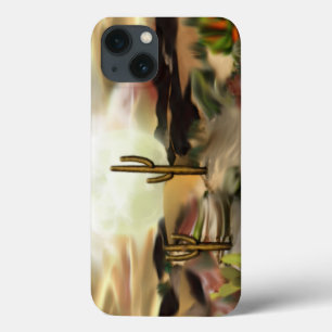 Case-Mate iPhone Case Art abstrait de lever de soleil de désert de