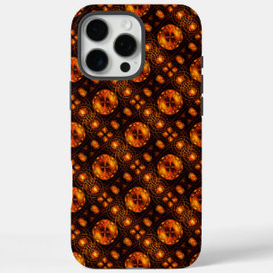 Coques iPhone 16 Pro Max Art abstrait élégant boho moderne or #507