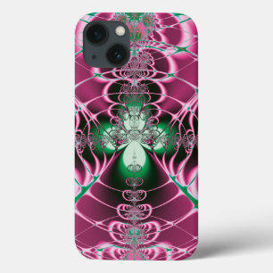Etui iPhone Case-Mate Art Abstrait Fleur Rouge