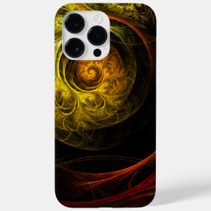 Coque Pour Pour iPhone 14 Pro Max Art abstrait floral rouge lever de soleil