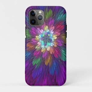 Case-Mate iPhone Case Art abstrait fractal de fleurs psychédéliques colo