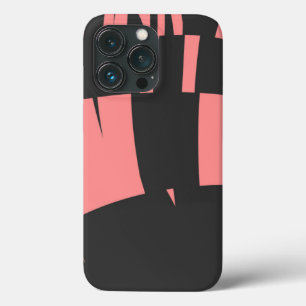 Case-Mate iPhone Case Art Abstrait Fractal rose et noir